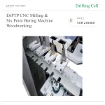 E6PTP Cnc Milling Machine Six Point Boring Machine Ptp for Woodworking Wood Industry EXCITECH Point to Point Machine - Image 5