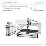 E8 1212-2T 5axis Cnc Woodworking Cnc Router Machine With Double Tables