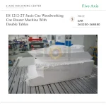 E8 1212-2T 5axis Cnc Woodworking Cnc Router Machine With Double Tables - Image 5