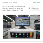 E8 Five Axis CNC Router PLC Control ATC Spindle for Wood and Foam Model Making - Image 6