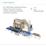 EC-3200 Smart Automatic Electric Cartonbox Cutting and Packing Machine with Pump & Bearing 4-10pcs/min Output Easy Operation