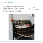 EC2300 Electric Corrugated Paper Cutting Machinery Finest Efficient for Carton Production Sealing PLC Motor Driven for Textiles - Image 5