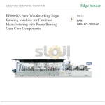 EF666GA New Woodworking Edge Banding Machine for Furniture Manufacturing with Pump Bearing Gear Core Components