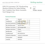 ⁦ماكينة CNC EHS1224 للأخشاب بالحفر السداسي مع مبدّل أدوات أوتوماتيكي ومحركات تروس⁩ - الصورة ⁦7⁩