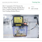 EK-C Automatic CNC Router for Cabinet Making Single Spindle PLC New Condition Bearing Wood PVC Tool Feeding Method Motor - Image 3
