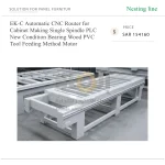 EK-C Automatic CNC Router for Cabinet Making Single Spindle PLC New Condition Bearing Wood PVC Tool Feeding Method Motor - Image 5