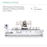 EMD Integrated Woodworking Machinery Drilling and Milling Door Cabinet