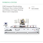 EMD Integrated Woodworking Machinery Drilling and Milling Door Cabinet with Engine Bearing Motor Core Components