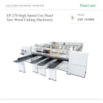 Excitech EP 270 High Speed Cnc Panel Saw Wood Cutting Machinery