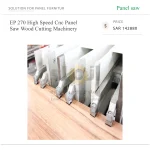Excitech EP 270 High Speed Cnc Panel Saw Wood Cutting Machinery - Image 2
