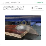 Excitech EP 270 High Speed Cnc Panel Saw Wood Cutting Machinery - Image 5
