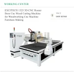 EXCITECH 1325 3D CNC Router Door Cnc Wood Cutting Machine for Woodworking Cnc Machine Furniture Making