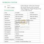 EXCITECH 1530 CNC Router for Solid Wood with Carousel Tool Magazine High Productivity 1570×3100 Travel - Image 8