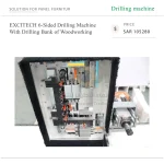 EXCITECH 6-Sided Drilling Machine With Drilling Bank of Woodworking - Image 5
