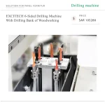 EXCITECH 6-Sided Drilling Machine With Drilling Bank of Woodworking - Image 6