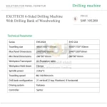 EXCITECH 6-Sided Drilling Machine With Drilling Bank of Woodworking - Image 7