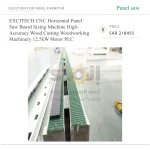 EXCITECH CNC Horizontal Panel Saw Board Sizing Machine High-Accuracy Wood Cutting Woodworking Machinery 12.5kW Motor PLC - Image 5