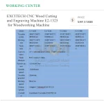 EXCITECH CNC Wood Cutting and Engraving Machine E2-1325 for Woodworking Machine - Image 7