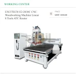 EXCITECH E2-2030C CNC Woodworking Machine Linear 8 Tools ATC Router