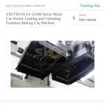 EXCITECH E4-1224D Series Wood Cnc Router Loading and Unloading Furniture Making Cnc Machine