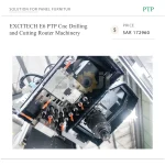 EXCITECH E6 PTP Cnc Drilling and Cutting Router Machinery - Image 3