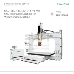 EXCITECH E91224D- Five Axis CNC Engraving Machine for Woodworking Machine