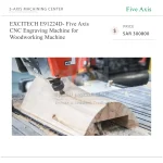 EXCITECH E91224D- Five Axis CNC Engraving Machine for Woodworking Machine - Image 5