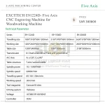 EXCITECH E91224D- Five Axis CNC Engraving Machine for Woodworking Machine - Image 7