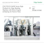 EXCITECH G60W Series High Productivity Edge Banding Machine with Motor Engine & Bearing for Narrow Parts - Image 2