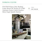⁦مركز تشغيل إكسايتك E5-1530D راوتر CNC للأخشاب للأعمال الشاقة، أوتوماتيكي بنظام تحكم Syntec، مزود بعلبة تروس ومضخة ومحرك ومغزل منفرد بثلاثة محاور⁩ - الصورة ⁦4⁩