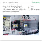 ⁦ماكينة تلبيس حواف ليزرية عالية الدقة للأعمال الخشبية، مزودة بمحرك، مع ضمان لمدة سنة⁩ - الصورة ⁦5⁩