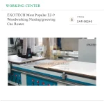 EXCITECH Most Popular E2-9 Woodworking Nesting/grooving Cnc Router - Image 2