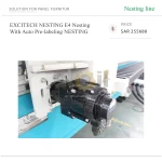 ⁦ماكينة Nesting E4 مزودة بنظام وضع ملصقات مسبقًا أوتوماتيكي⁩ - الصورة ⁦3⁩