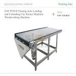 ⁦ماكينة راوتر CNC بنظام Nesting للأعمال الخشبية، مزودة بنظام تحميل وتفريغ أوتوماتيكي⁩ - الصورة ⁦6⁩