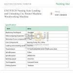 ⁦ماكينة راوتر CNC بنظام Nesting للأعمال الخشبية، مزودة بنظام تحميل وتفريغ أوتوماتيكي⁩ - الصورة ⁦7⁩