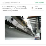 ⁦ماكينة راوتر CNC بنظام Nesting للأعمال الخشبية، مزودة بنظام تحميل وتفريغ أوتوماتيكي⁩ - الصورة ⁦6⁩