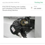 ⁦ماكينة راوتر CNC بنظام Nesting للأعمال الخشبية، مزودة بنظام تحميل وتفريغ أوتوماتيكي⁩ - الصورة ⁦5⁩