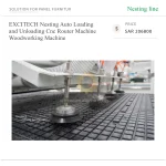 ⁦ماكينة راوتر CNC بنظام Nesting للأعمال الخشبية، مزودة بنظام تحميل وتفريغ أوتوماتيكي⁩ - الصورة ⁦4⁩