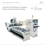 EXCITECH PTP Wood Cnc Working Router for Desk and Door Drilling