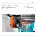 EXCITECH Professional Wood and Styrofoam Cnc 5 Axis Carving Router - Image 4