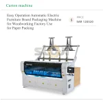 Easy Operation Automatic Electric Furniture Board Packaging Machine for Woodworking Factory Use for Paper Packing