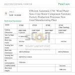 Efficient Automatic CNC Wood Panel Saws Core Motor Component Furniture Factory Production Processes New Used Manufacturing Plant - Image 7