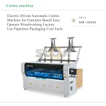 Electric Driven Automatic Carton Machine for Furniture Board Easy Operate Woodworking Factory Use Paperbox Packaging Core Inclu