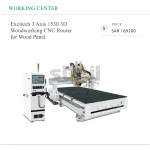 Excitech 3 Axis 1530 3D Woodworking CNC Router for Wood Panel