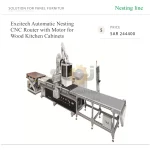 ماكينة راوتر CNC أوتوماتيكية بنظام Nesting، مزودة بمحرك لتصنيع خزائن المطابخ الخشبية
