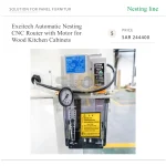 Excitech Automatic Nesting CNC Router with Motor for Wood Kitchen Cabinets - Image 3