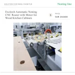 Excitech Automatic Nesting CNC Router with Motor for Wood Kitchen Cabinets - Image 4