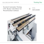 Excitech Automatic Nesting CNC Router with Motor for Wood Kitchen Cabinets - Image 6