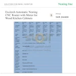 Excitech Automatic Nesting CNC Router with Motor for Wood Kitchen Cabinets - Image 7