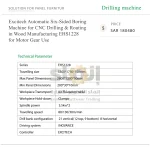 ⁦ماكينة إكسايتك EHS1228 الأوتوماتيكية للحفر السداسي، مزودة بتقنية CNC للحفر والتفريز في تصنيع الأخشاب، مع نظام محركات تروس⁩ - الصورة ⁦7⁩